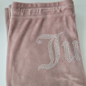 Juicy Couture Blush Velour Joggers